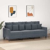  Trosjed tamnosivi 180 cm baršunasti | shoptok.hr