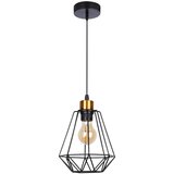  Visilica na sajli PRIMO 1xE27/60W/230V crno-zlatni | Eponuda.com