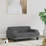  Krevet za pse tamnosivi 95 x 55 x 30 cm baršunasti | shoptok.hr