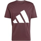 Adidas Funkcionalna majica 'Essentials' vinsko rdeča / bela | Shoptok.si