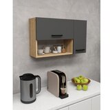 Hanah home Višenamenski ormar Akasya Sapphire Oak Anthracite | Eponuda.com