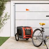 Prikolica za bicikl za ljubimce narančasto-siva tkanina/željezo | shoptok.hr