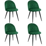 AKORD 4x STOL SJ.077 BOTTLE GREEN, (21703292) Cene