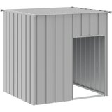  za pse s krovom svijetlosiva 110x103x109 cm pocinčani čelik | Eponuda.com