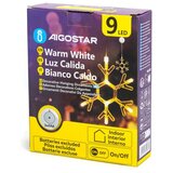 Aigostar LED Božićna dekoracija LED/3xAAA topla bela pahulja 19cm | Eponuda.com