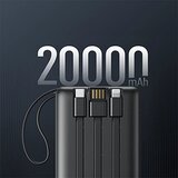 Veger C20 Powerbank - 20.000mAh (Micro + Type C + Lightning 8-pin) crna (W2047) | shoptok.hr