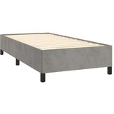 Box spring postelja z vzmetnico svetlo siva 90x200 cm žamet, (20789887) | Shoptok.si