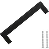  Ručke za ormarić 10 kom crne 128 mm od nehrđajućeg čelika | shoptok.hr