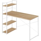 Max Računalniška miza 4.0 - Sonoma / bele noge, (22113692) | Shoptok.si