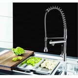 EYN Pol profesionalna kuhinjska armatura za domačo uporabo | Kuhinjska Pipa 0141 je visoka dvoizhodna pipa s — Krom — 74 cm — Brez LED osvetlitve | Shoptok.si