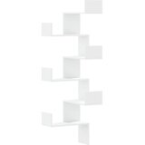  Zidne kutne police bijele 45x45x147 cm od konstruiranog drva | Eponuda.com