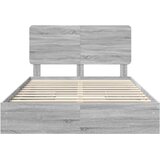  s od storage Siva Sonoma 160 x 200 cm Konstruirano drvo | shoptok.hr