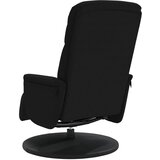  Naslonjač s osloncem za noge crna baršunasta | shoptok.hr
