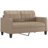 vidaXL Dvosjed s ukrasnim jastucima boja cappuccina 140cm umjetna koža | shoptok.hr