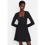 Trendyol Black Buttoned Dress Cene