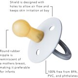 Bibs duda varalica - lateks Colour (okrugle) - White/Baby Blue (vel.1) | shoptok.hr