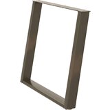 vidaXL Noge za blagovaonski stol U-oblik 2 kom Prirodni čelik 100 x (72-73) cm Čelik - Prirodna 100 x (72-73) cm 1 | shoptok.hr
