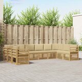  Sekcijska garnitura 10 pcs Bijela i bež 363 x 185,5 x 73 cm | Eponuda.com
