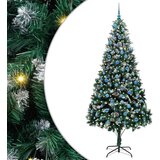 vidaXL Umestno božično drevo Zelena 240 cm PVC, jeklo in plastika | Shoptok.si
