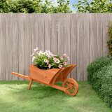 vidaXL Sadilica s kolicima 128 x 45 5 x 43 cm od masivne jelovine Cijene