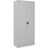 eurokraft basic Omara s krilnimi vrati, višina x širina x globina 1850 x 800 x 420 mm, svetlo sive barve | Shoptok.si