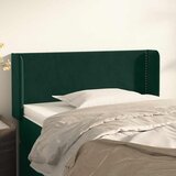  Uzglavlje s ušima tamnozeleno 83x16x78/88 cm baršunasto | shoptok.hr