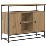  Kreveta Umjetnički hrast 100 x 35 x 80 cm Konstruirano drvo | shoptok.hr