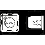 Jung SCHUKO vtičnica A1520-18AWW, (20888279) | Shoptok.si