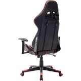 vidaXL Gaming stol črno in rdeče umetno usnje | Shoptok.si