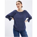 Orsay Dark blue lady polka dot blouse - Women Cene