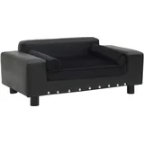 za pse crna 81 x 43 x 31 cm od pliša i umjetne kože