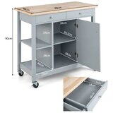  Kuhinjski kolica, siva | shoptok.hr