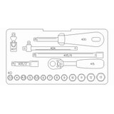 Stahlwille 83012080 EINLAGE 40/13/6 KN pjena za kovčeg | Eponuda.ba