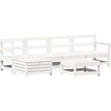  6-dijelni set vrtnih sofa bijeli od masivne borovine | shoptok.hr