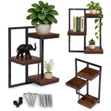 ModernHome loft zidni stalak za cvijeće za dekoraciju, s 3 razine | shoptok.hr