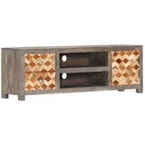 vidaXL TV ormarić sivi 120 x 30 x 40 cm od masivnog drva manga | shoptok.hr