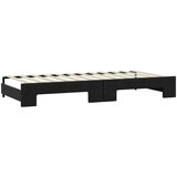 vidaXL Dnevni krevet na razvlačenje crni 90 x 190 cm od tkanine | shoptok.hr