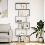 vidaXL Pregrada / regal za knjige 6 razina sonoma 70x24x193 cm drveni | shoptok.hr