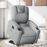  Naslonjač na podizanje od tkanine svjetlosivi | shoptok.hr