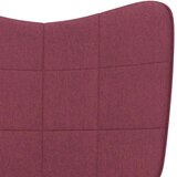  Stol za sproščanje s stolčkom vinsko rdeče blago, (20935299) | Shoptok.si