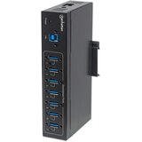 Manhattan USB HUB 7port 164405 USB 3.0/industrijski/na šinu | Eponuda.com