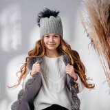 Jamiks otroška zimska kapica halsy grey | Shoptok.si