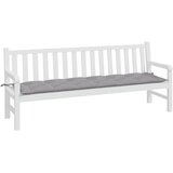  Jastuk za vrtnu klupu sivi 200 x 50 x 7 cm od tkanine Oxford | shoptok.hr