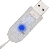vidaXL Venec z LED lučmi Toplo bela 90 cm Akril | Shoptok.si