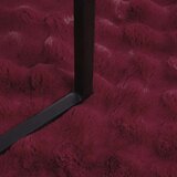  Lažni zec deka 4 pcs Bordeaux Crvena 150 x 220 cm Poliester | shoptok.hr