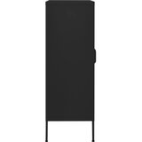 Ormarić za pohranu crni 80 x 35 x 101,5 cm čelični | shoptok.hr