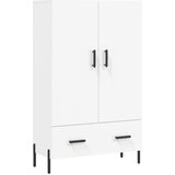 Maison Chic Visoka omara - Komoda - Predalnik bela 69,5x31x115 cm inženirski les, (21721408) | Shoptok.si