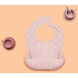 Petite&Mars Silikonski podbradak 6 m+, Pink Rainbow | shoptok.hr