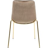 MID.YOU STOL, les, kovina, tekstil rjava | Shoptok.si