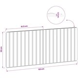  Uzglavlje montirano na zid ZWOLLE Dimljeni hrast - Dimljeni hrast 120 cm | shoptok.hr